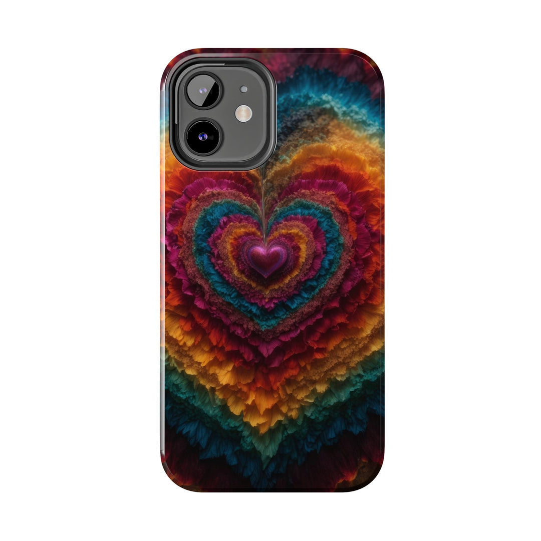 Vibrant Heart Layers - Tough Phone Case - Phone Case - g(0D·IO) - iPhone 13 Mini - -