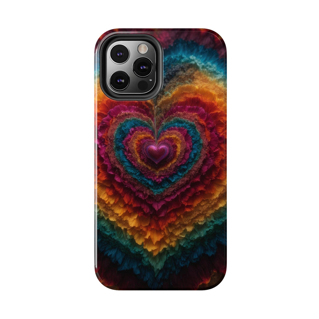 Vibrant Heart Layers - Tough Phone Case - Phone Case - g(0D·IO) - iPhone 13 Mini - -