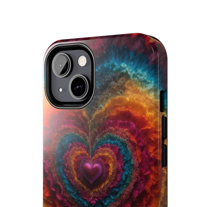 Vibrant Heart Layers - Tough Phone Case - Phone Case - g(0D·IO) - iPhone 13 Mini - -