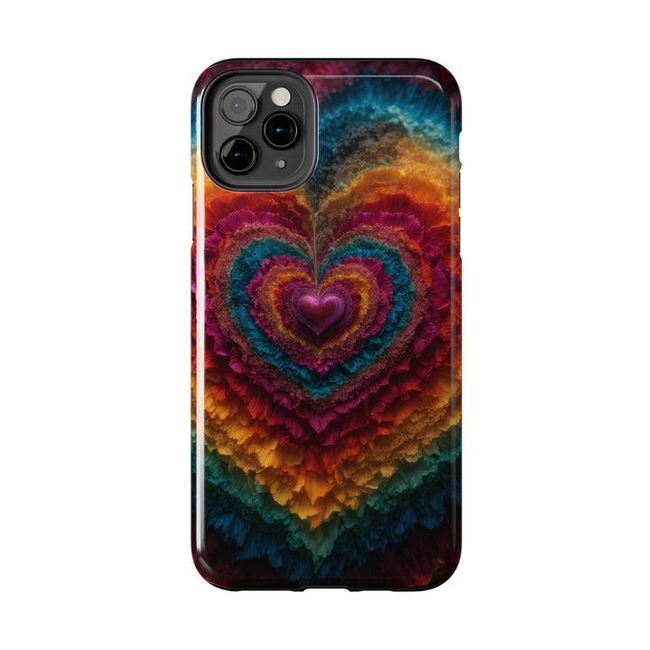 Vibrant Heart Layers - Tough Phone Case - Phone Case - g(0D·IO) - iPhone 13 Mini - -