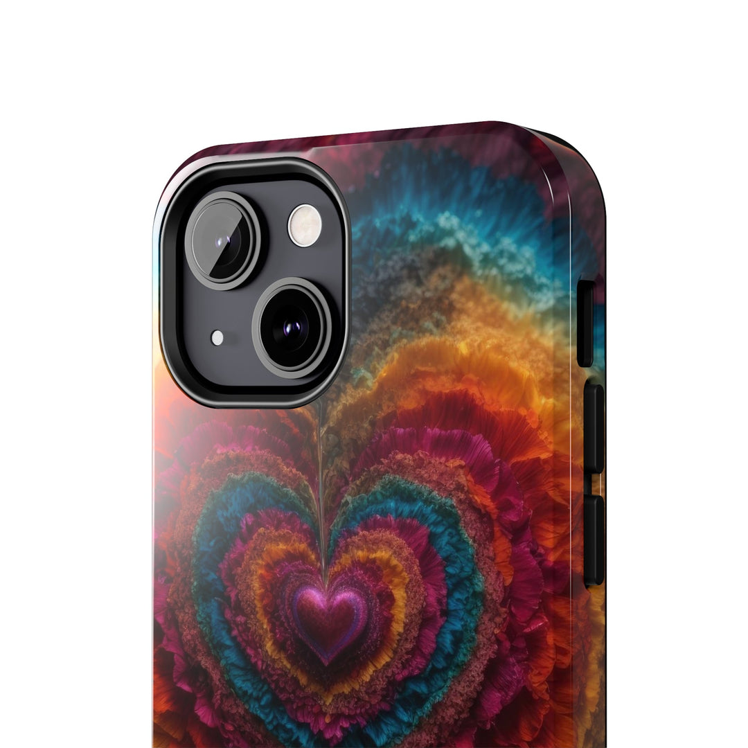 Vibrant Heart Layers - Tough Phone Case - Phone Case - g(0D·IO) - iPhone 13 Mini - -