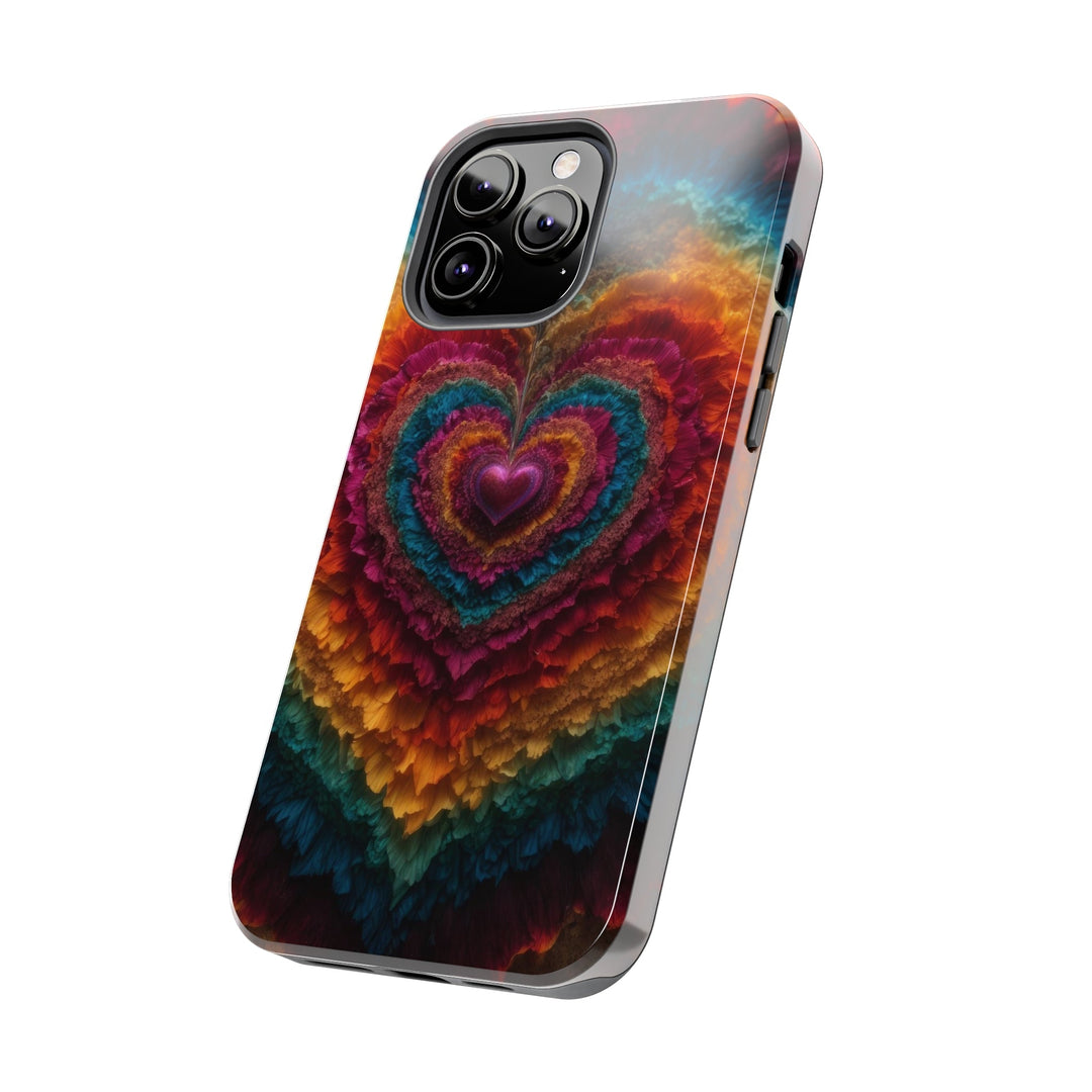 Vibrant Heart Layers - Tough Phone Case - Phone Case - g(0D·IO) - iPhone 13 Mini - -