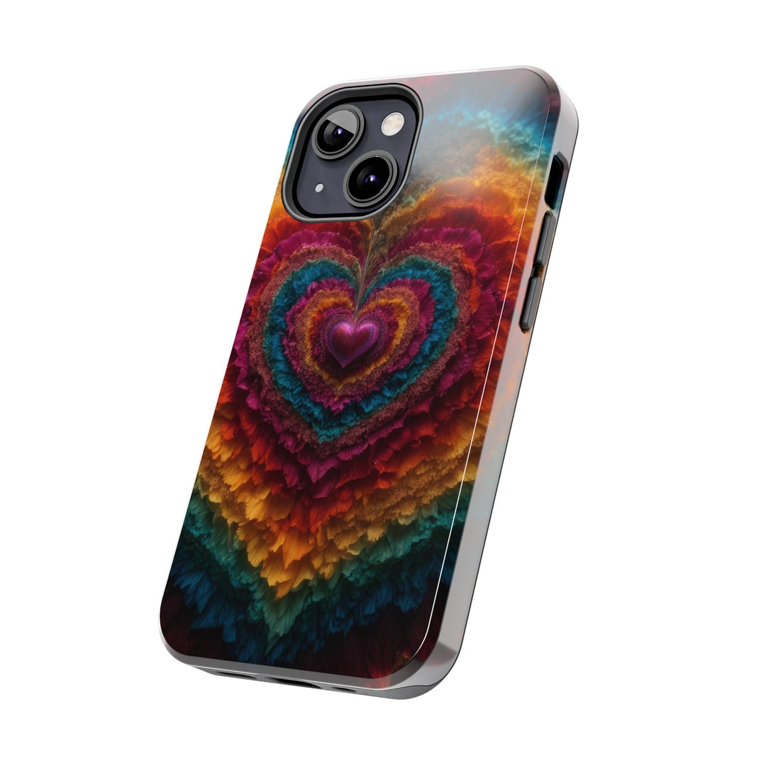 Vibrant Heart Layers - Tough Phone Case - Phone Case - g(0D·IO) - iPhone 13 Mini - -