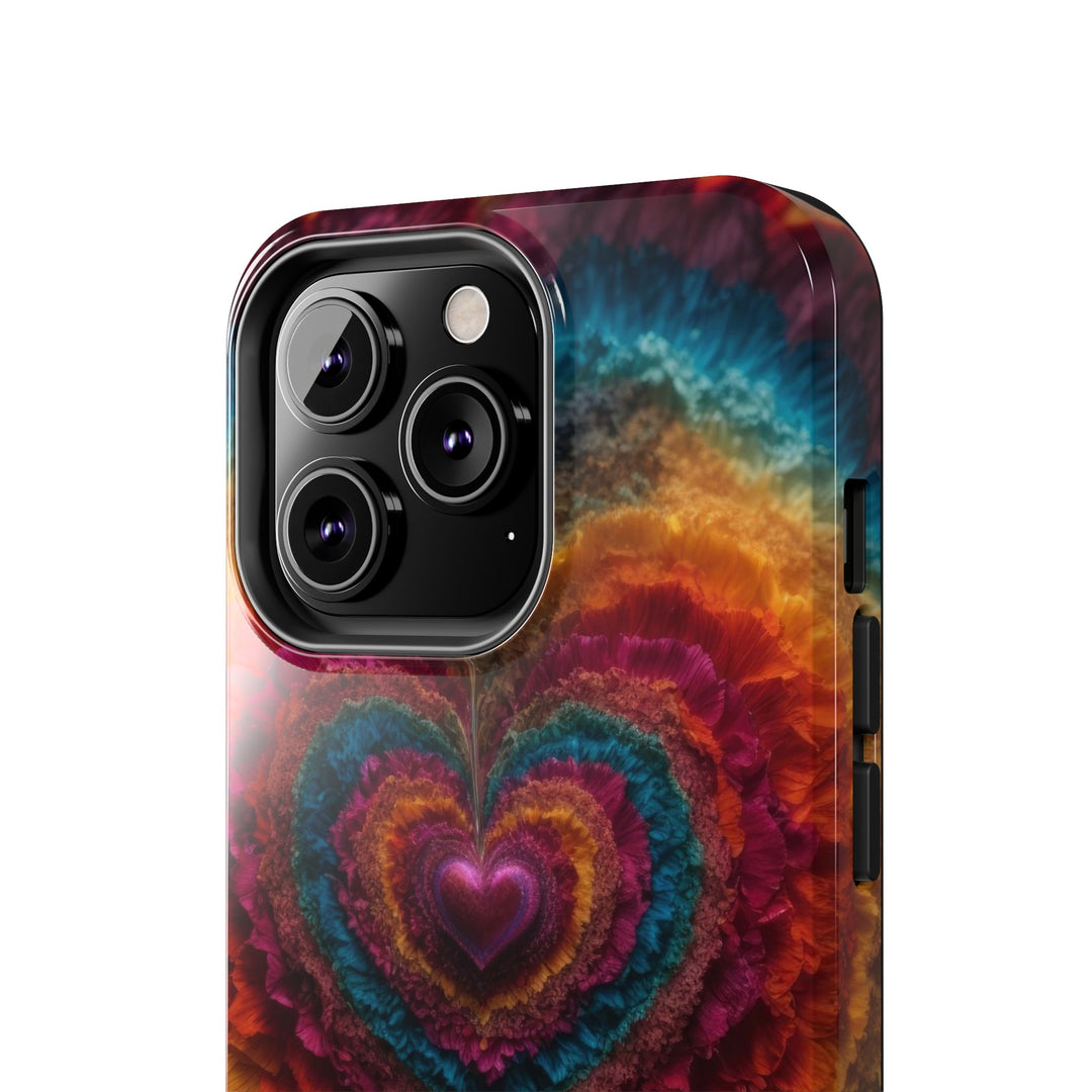 Vibrant Heart Layers - Tough Phone Case - Phone Case - g(0D·IO) - iPhone 13 Mini - -