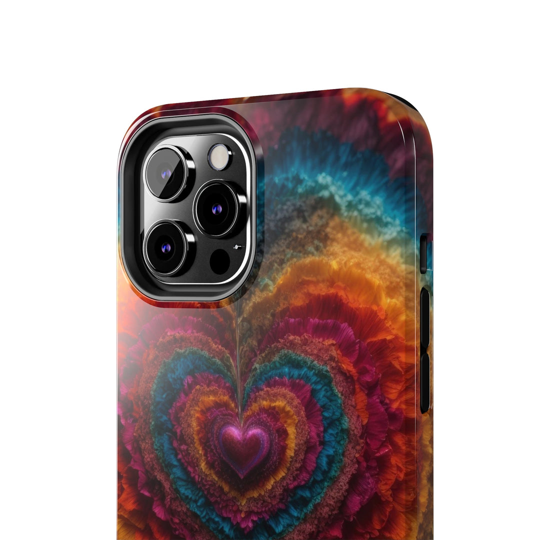 Vibrant Heart Layers - Tough Phone Case - Phone Case - g(0D·IO) - iPhone 13 Mini - -