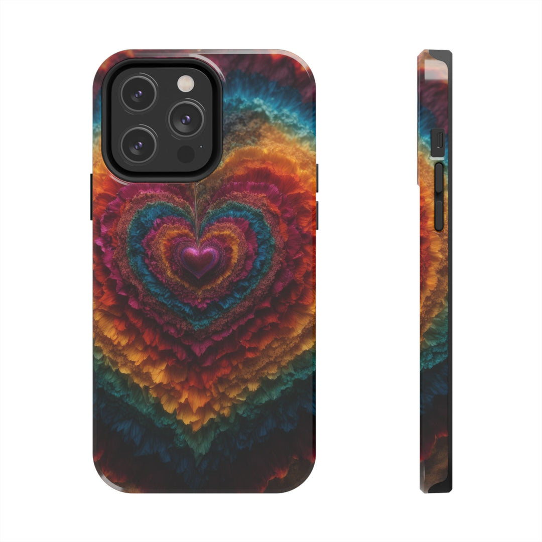 Vibrant Heart Layers - Tough Phone Case - Phone Case - g(0D·IO) - iPhone 14 Pro Max - -