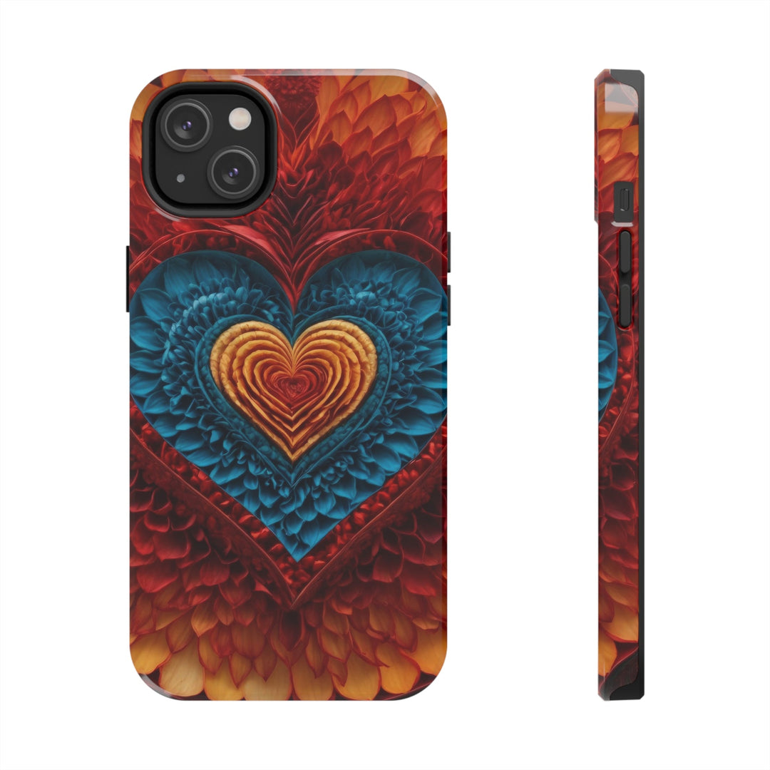 Vibrant Heart Layers - Tough Phone Case - Phone Case - g(0D·IO) - iPhone 14 Plus - -