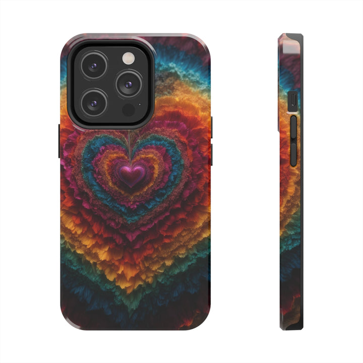 Vibrant Heart Layers - Tough Phone Case - Phone Case - g(0D·IO) - iPhone 14 Pro - -