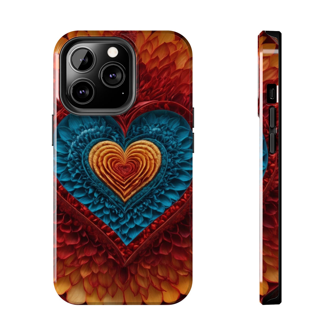 Vibrant Heart Layers - Tough Phone Case - Phone Case - g(0D·IO) - iPhone 13 Pro - -