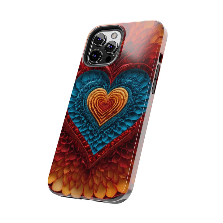 Vibrant Heart Layers - Tough Phone Case - Phone Case - g(0D·IO) - iPhone 13 Mini - -