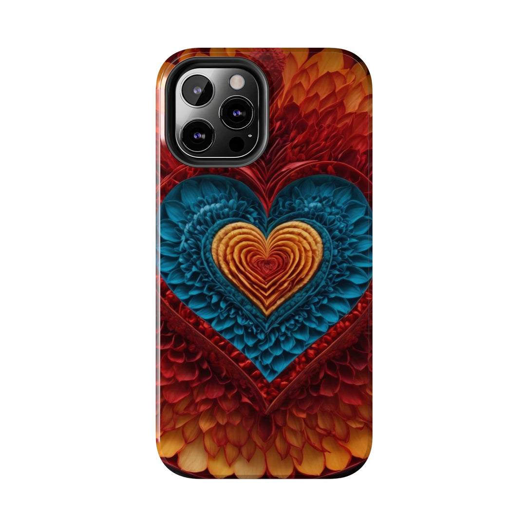 Vibrant Heart Layers - Tough Phone Case - Phone Case - g(0D·IO) - iPhone 13 Mini - -