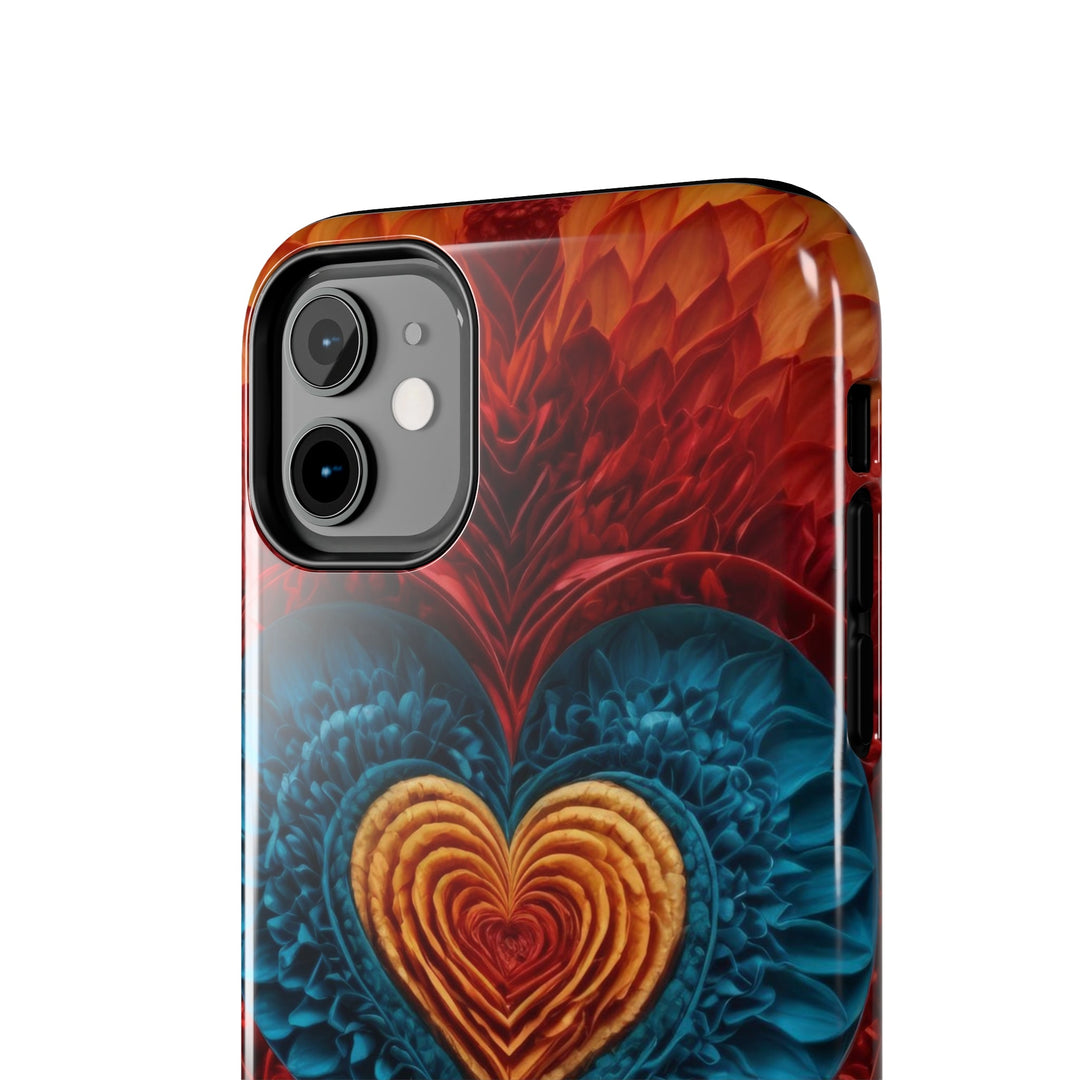 Vibrant Heart Layers - Tough Phone Case - Phone Case - g(0D·IO) - iPhone 13 Mini - -