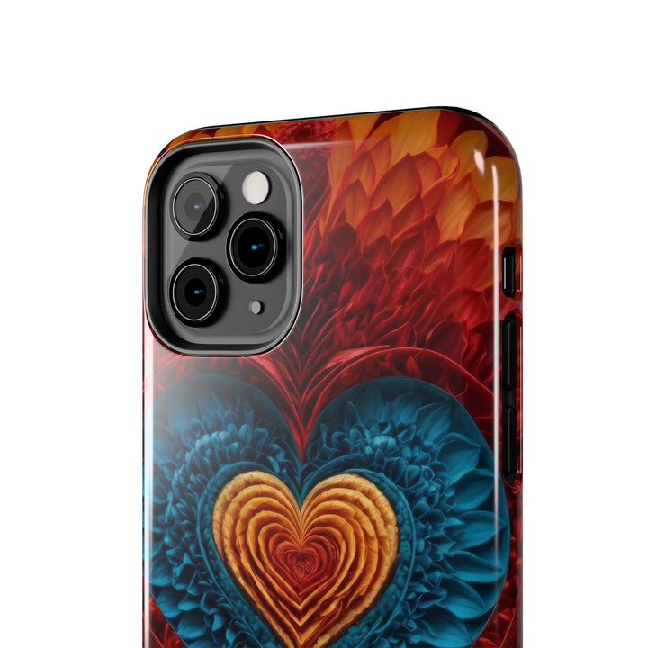 Vibrant Heart Layers - Tough Phone Case - Phone Case - g(0D·IO) - iPhone 13 Mini - -