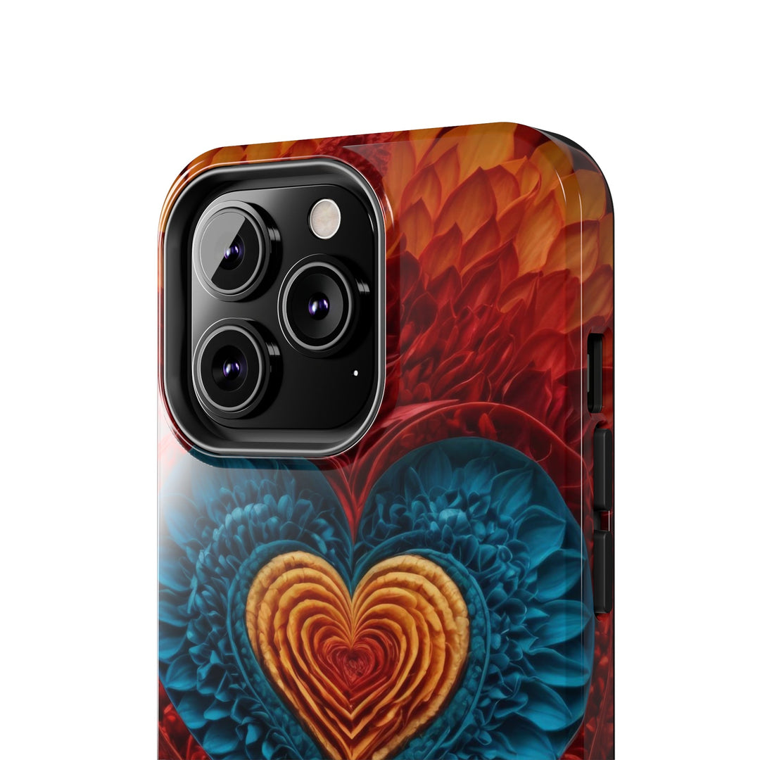 Vibrant Heart Layers - Tough Phone Case - Phone Case - g(0D·IO) - iPhone 13 Mini - -