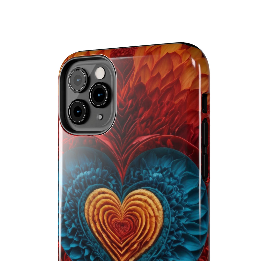 Vibrant Heart Layers - Tough Phone Case - Phone Case - g(0D·IO) - iPhone 13 Mini - -