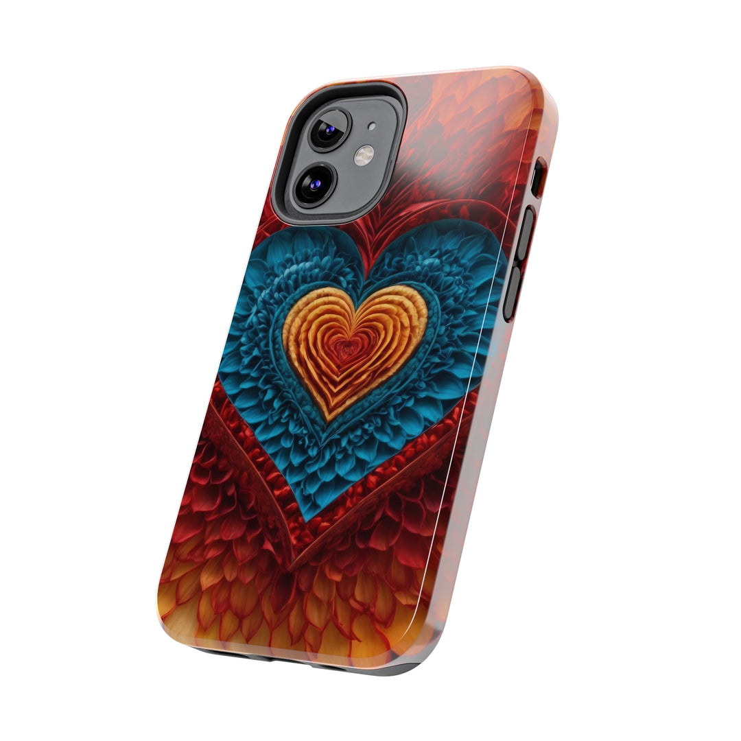 Vibrant Heart Layers - Tough Phone Case - Phone Case - g(0D·IO) - iPhone 13 Mini - -