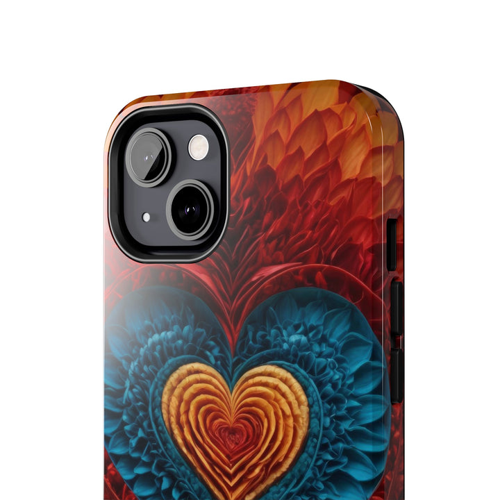 Vibrant Heart Layers - Tough Phone Case - Phone Case - g(0D·IO) - iPhone 13 Mini - -