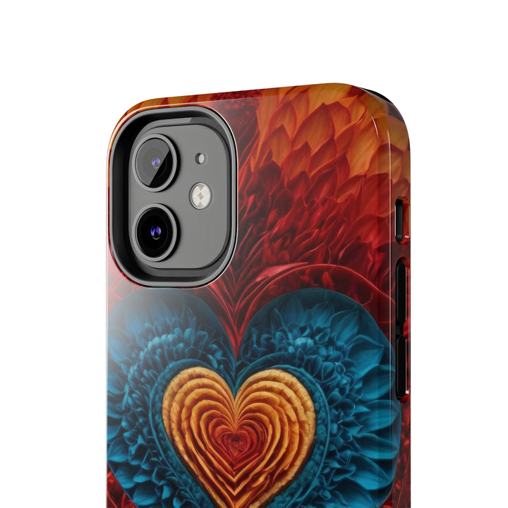 Vibrant Heart Layers - Tough Phone Case - Phone Case - g(0D·IO) - iPhone 13 Mini - -