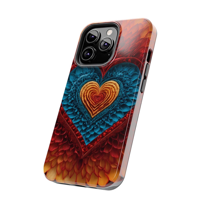 Vibrant Heart Layers - Tough Phone Case - Phone Case - g(0D·IO) - iPhone 13 Mini - -