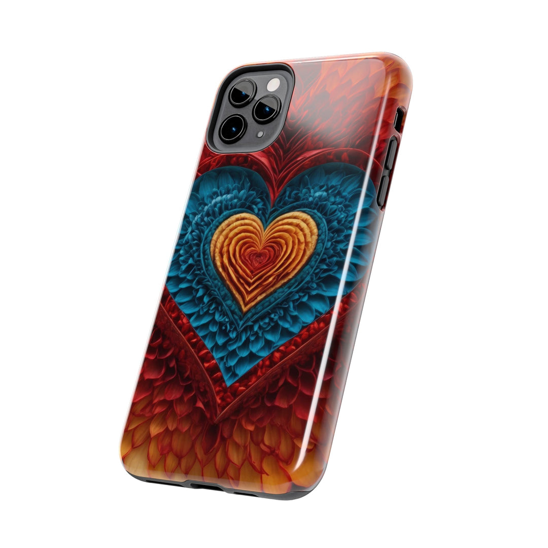 Vibrant Heart Layers - Tough Phone Case - Phone Case - g(0D·IO) - iPhone 13 Mini - -