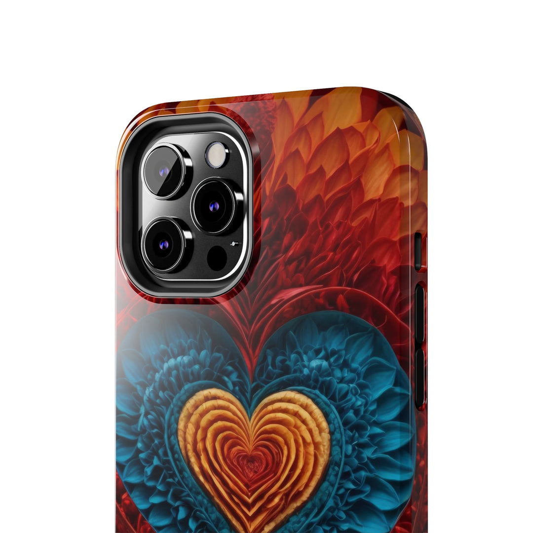 Vibrant Heart Layers - Tough Phone Case - Phone Case - g(0D·IO) - iPhone 13 Mini - -