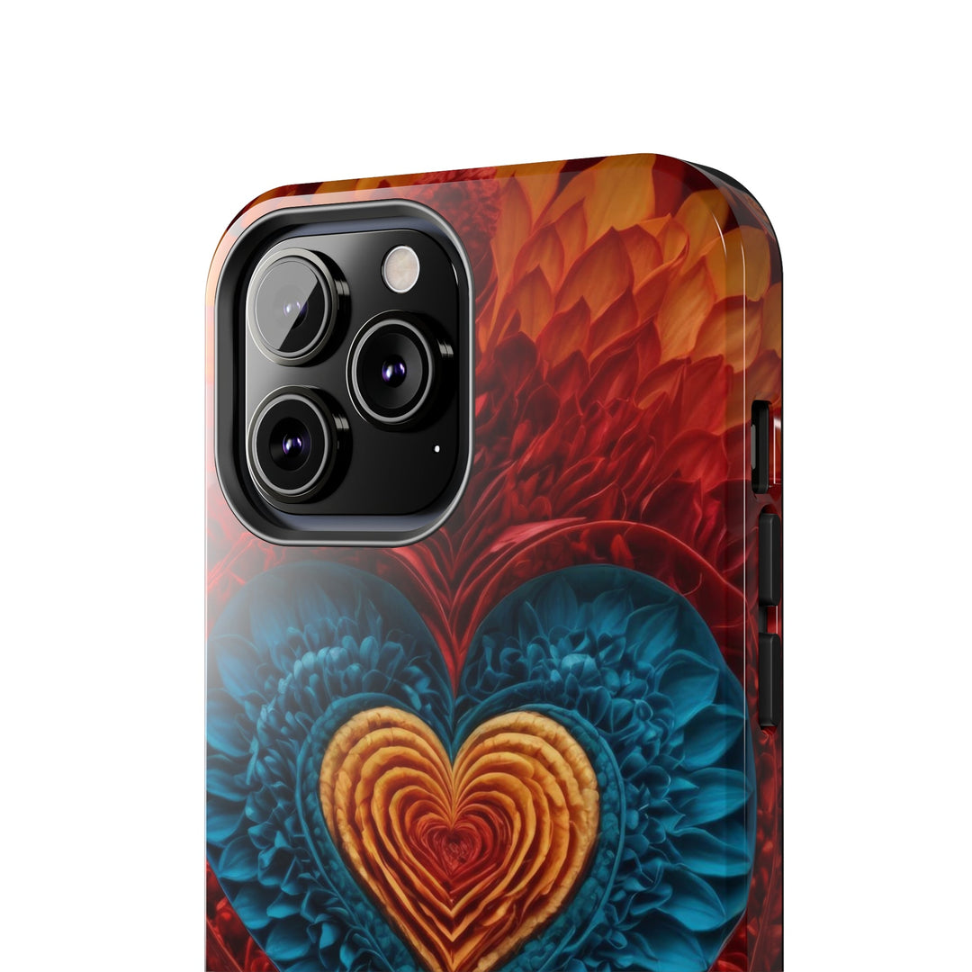 Vibrant Heart Layers - Tough Phone Case - Phone Case - g(0D·IO) - iPhone 13 Mini - -