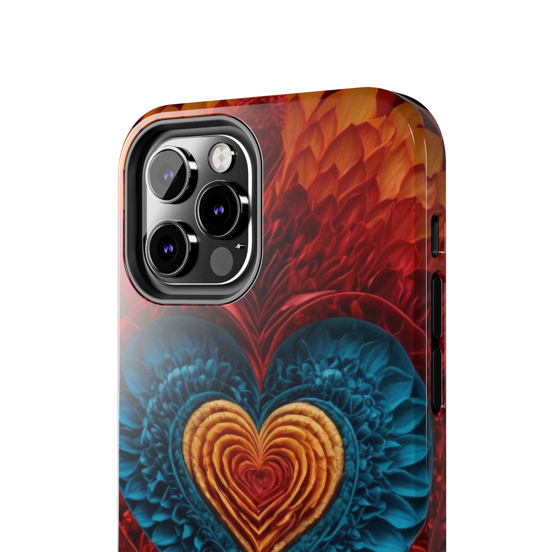 Vibrant Heart Layers - Tough Phone Case - Phone Case - g(0D·IO) - iPhone 13 Mini - -