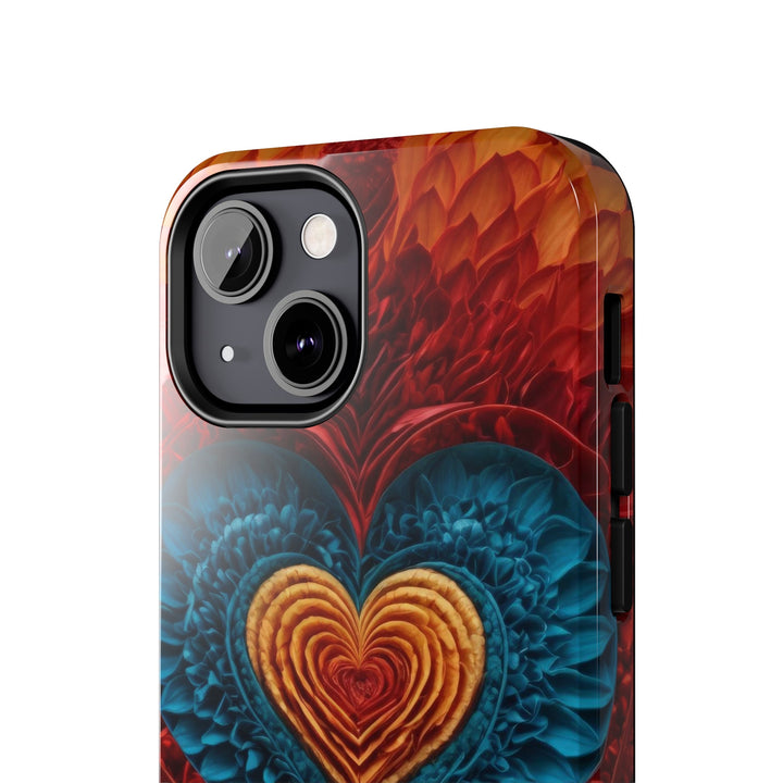 Vibrant Heart Layers - Tough Phone Case - Phone Case - g(0D·IO) - iPhone 13 Mini - -