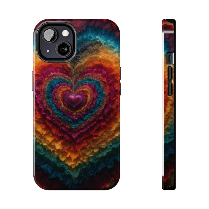 Vibrant Heart Layers - Tough Phone Case - Phone Case - g(0D·IO) - iPhone 13 - -