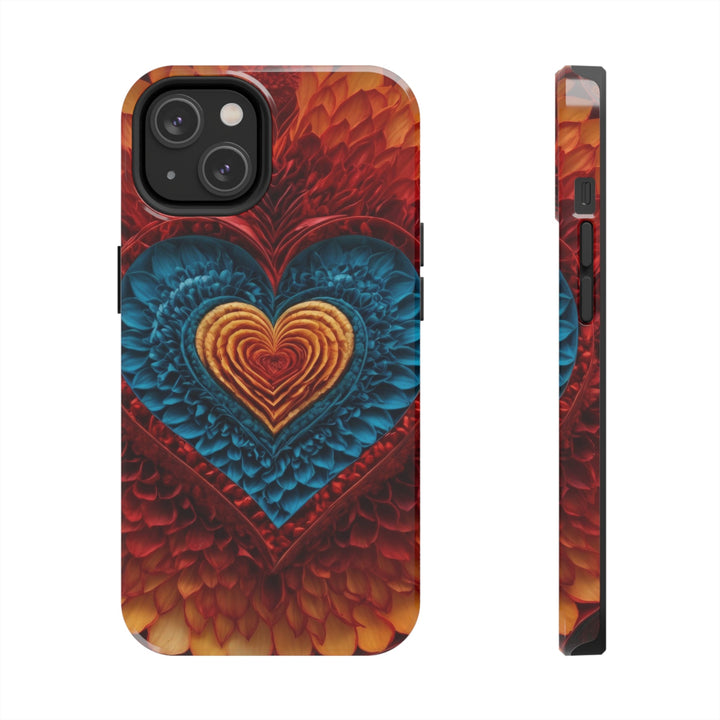 Vibrant Heart Layers - Tough Phone Case - Phone Case - g(0D·IO) - iPhone 14 - -