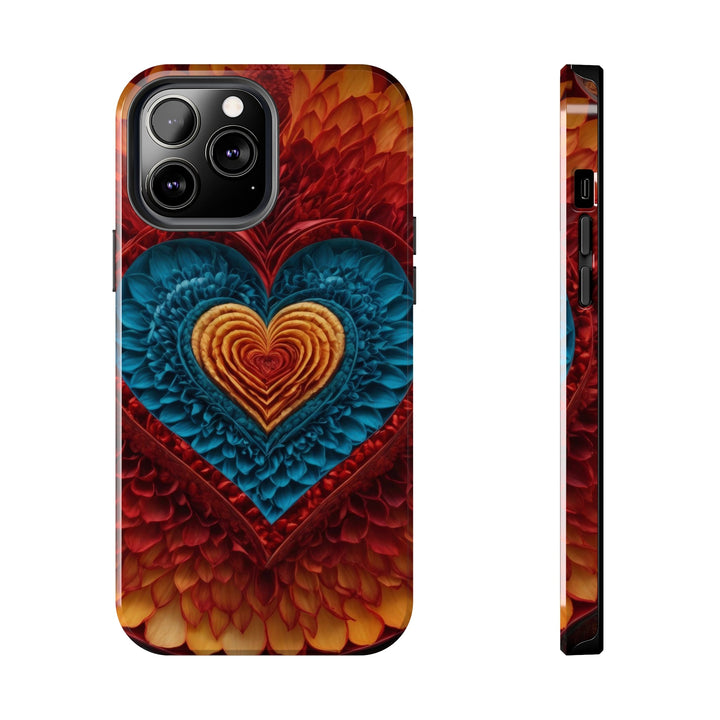 Vibrant Heart Layers - Tough Phone Case - Phone Case - g(0D·IO) - iPhone 13 Pro Max - -