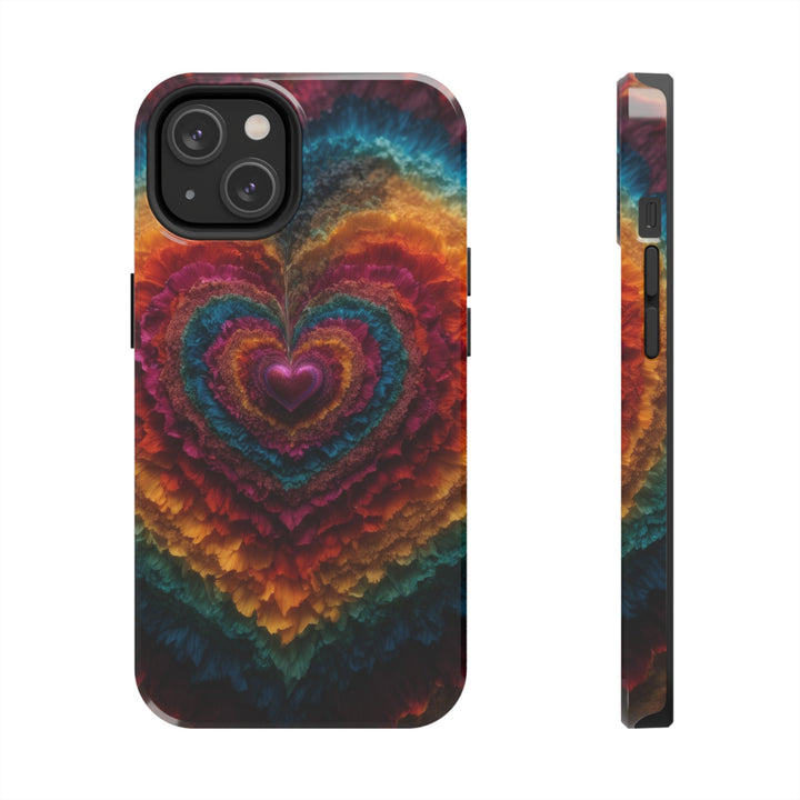 Vibrant Heart Layers - Tough Phone Case - Phone Case - g(0D·IO) - iPhone 14 - -