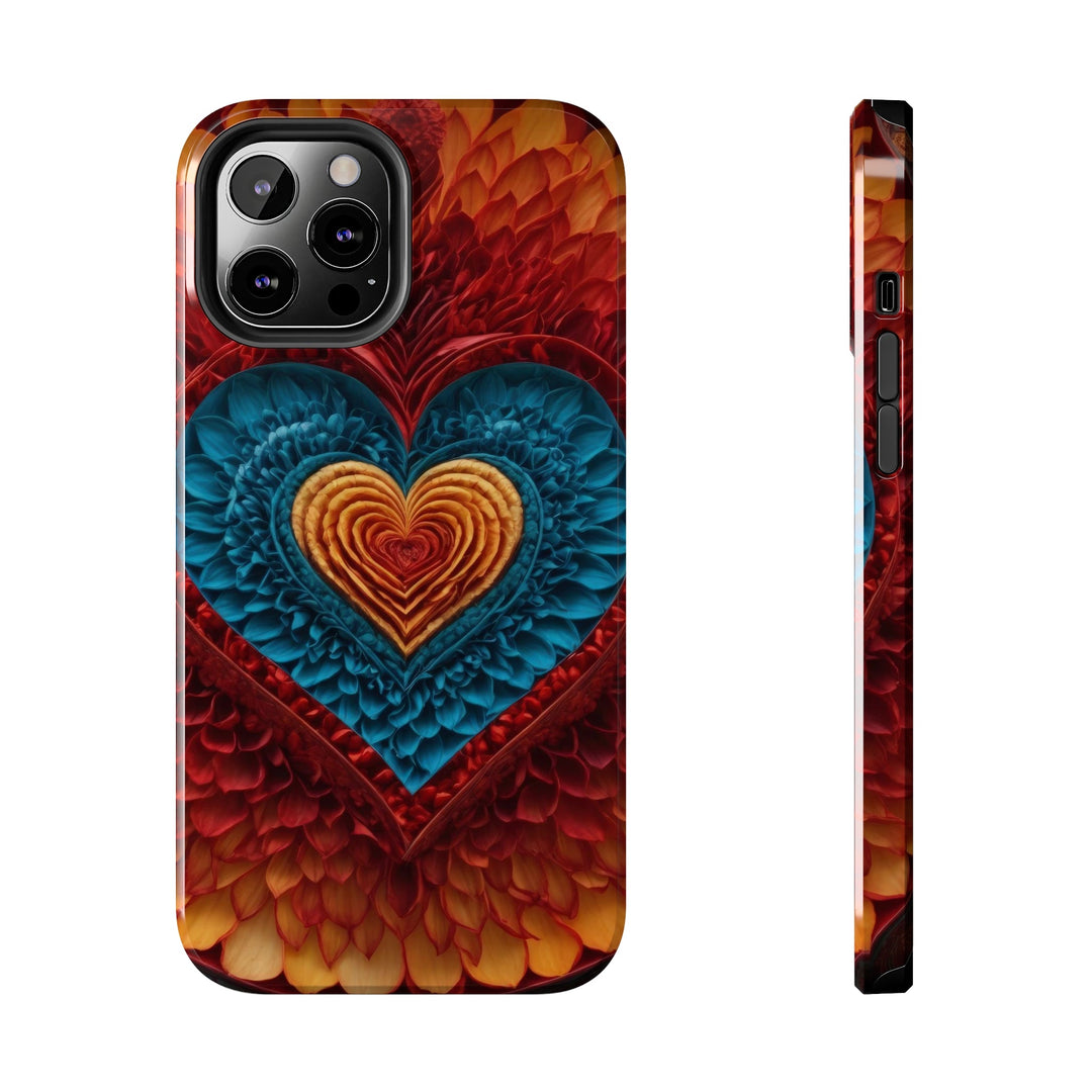 Vibrant Heart Layers - Tough Phone Case - Phone Case - g(0D·IO) - iPhone 12 Pro Max - -