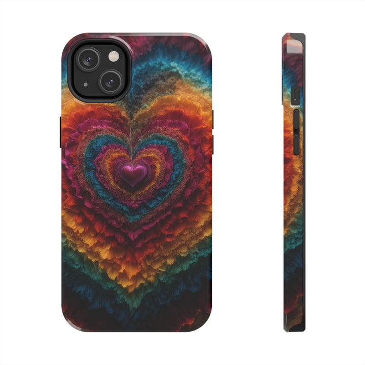 Vibrant Heart Layers - Tough Phone Case - Phone Case - g(0D·IO) - iPhone 14 Plus - -