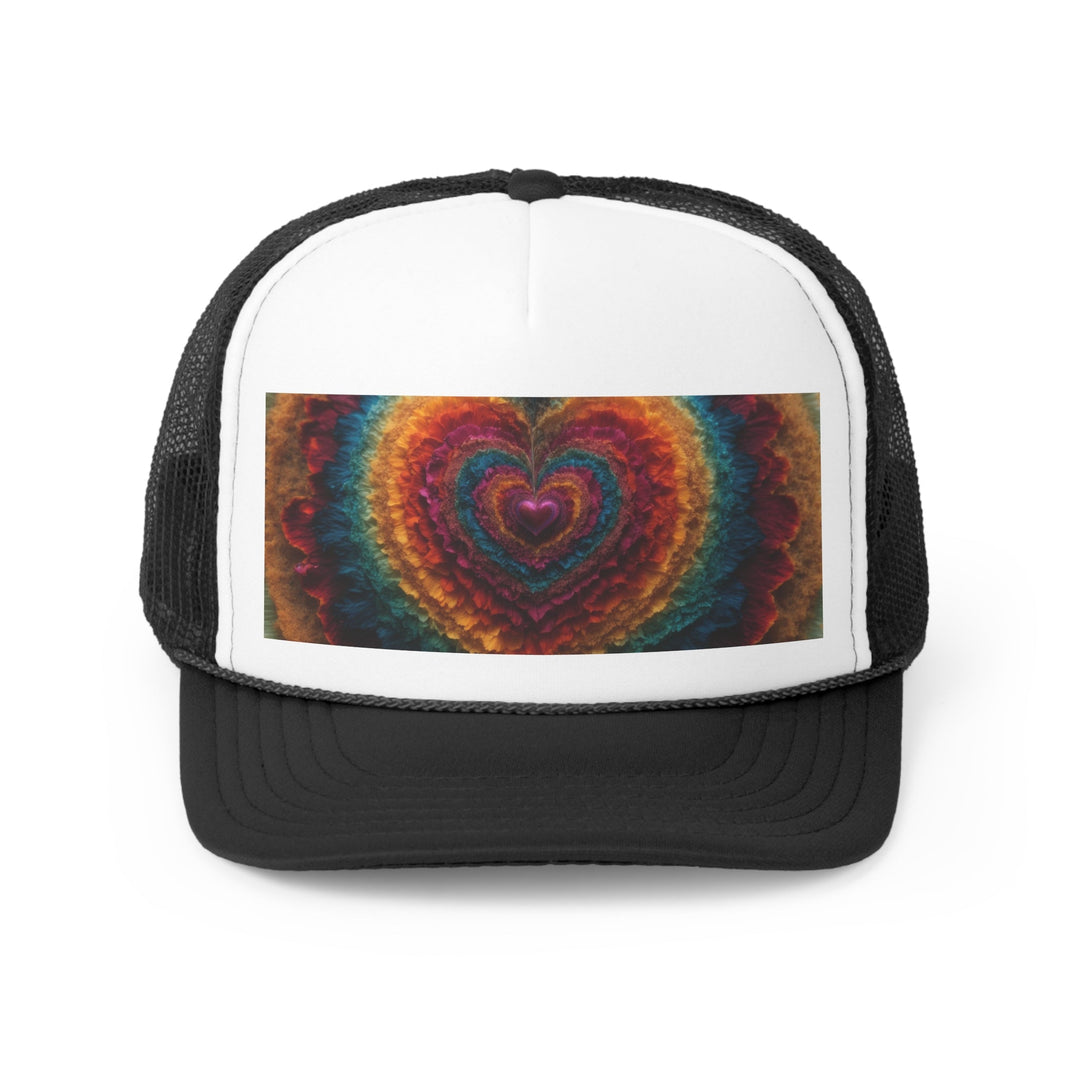 Vibrant Heart Layers - Trucker Hat - Hats - g(0D·IO) - Black - One size -