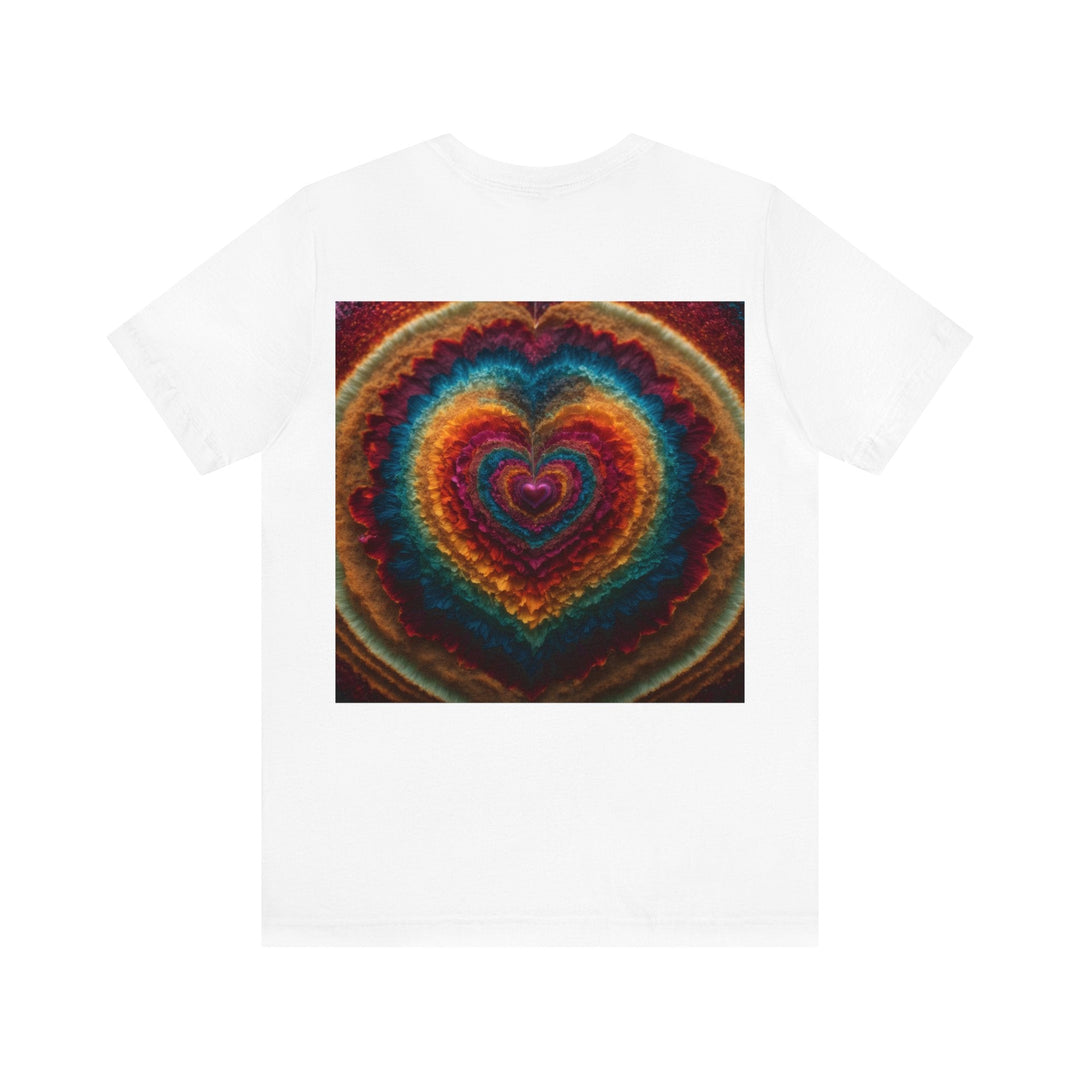 Vibrant Heart Layers - Unisex Jersey Short Sleeve Tee - T-Shirt - g(0D·IO) - Black - S -