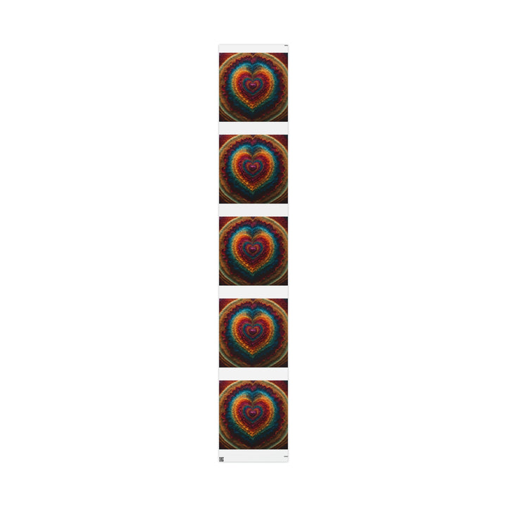 Vibrant Heart Layers - Wrapping Paper - Home Decor - g(0D·IO) - 30" x 180" - Matte -