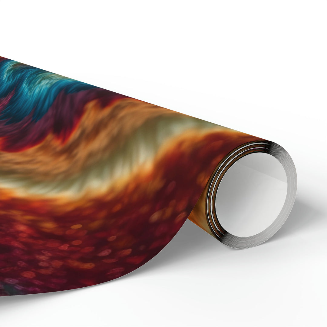 Vibrant Heart Layers - Wrapping Paper - Home Decor - g(0D·IO) - 30" x 180" - Matte -