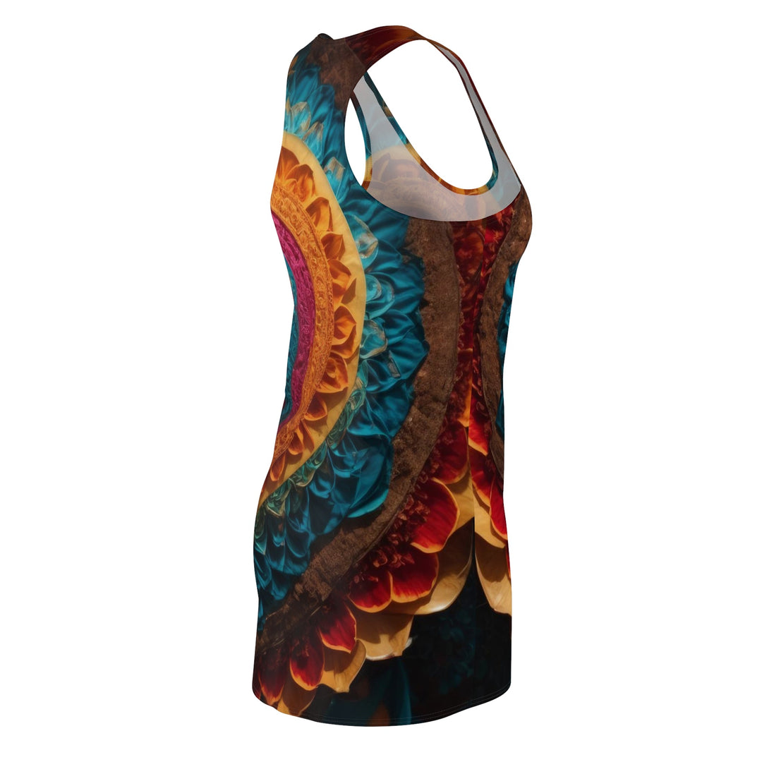 Vibrant Heart Mandala - Racerback Dress - All Over Prints - g(0D·IO) - XS - -