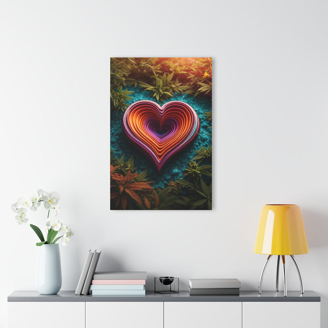 Vibrant Heart Nature - Acrylic Prints (French Cleat Hanging) - Home Decor - g(0D·IO) - 24" x 36" (Vertical) - 0.25'' -