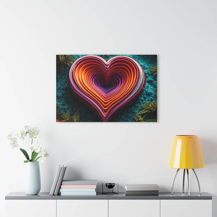 Vibrant Heart Nature - Acrylic Prints (French Cleat Hanging) - Home Decor - g(0D·IO) - 24" x 36" (Vertical) - 0.25'' -