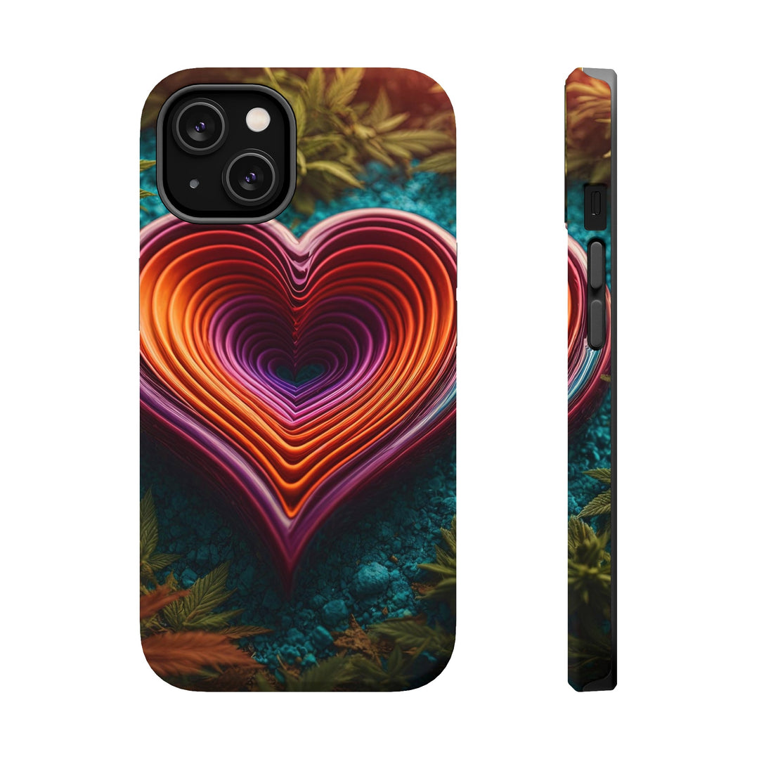 Vibrant Heart Nature - MagSafe Tough Case - Phone Case - g(0D·IO) - iPhone 14 - Matte -