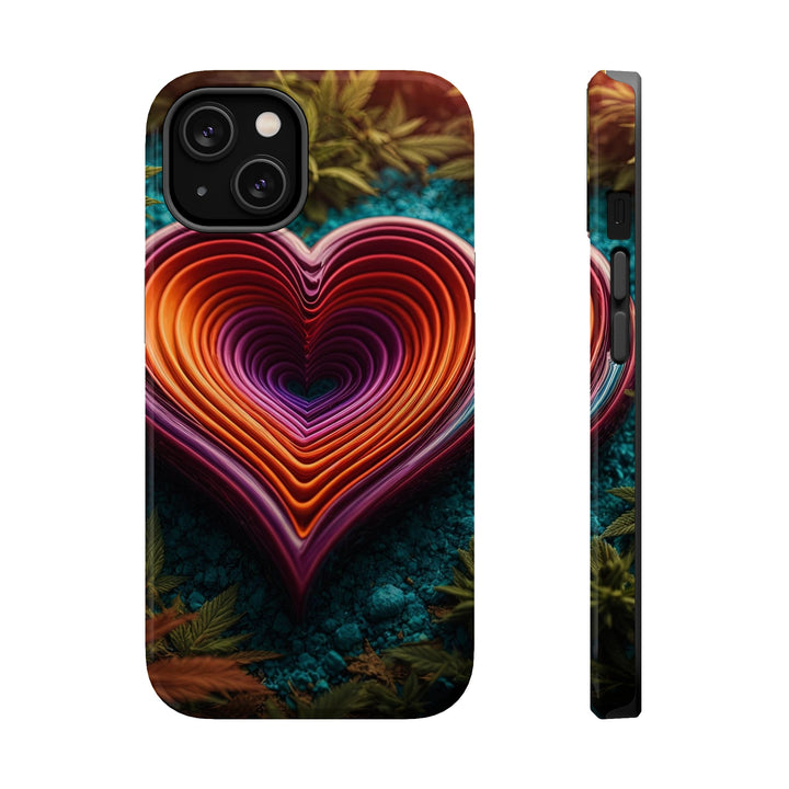 Vibrant Heart Nature - MagSafe Tough Case - Phone Case - g(0D·IO) - iPhone 14 - Glossy -