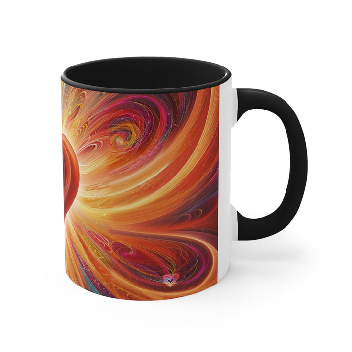 Vibrant Heart Nebula - Accent Coffee Mug - Mug - g(0D·IO) - Pink - 11oz -