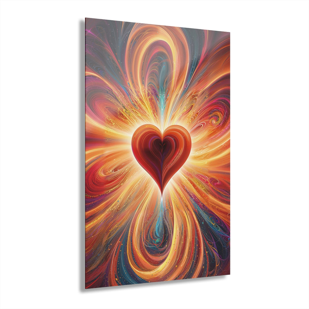 Vibrant Heart Nebula - Acrylic Prints (French Cleat Hanging) - Home Decor - g(0D·IO) - 24" x 36" (Vertical) - 0.25'' -