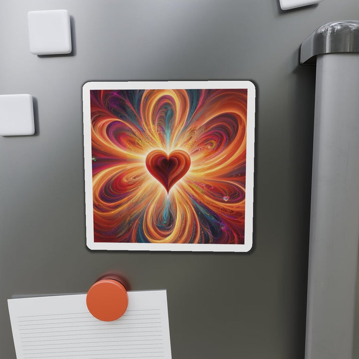 Vibrant Heart Nebula - Die-cut Magnet - Home Decor - g(0D·IO) - 6 × 6" - Die-Cut - 1 pc