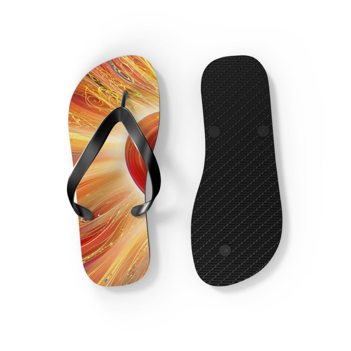 Vibrant Heart Nebula - Flip Flops - Shoes - g(0D·IO) - XL - Black sole -