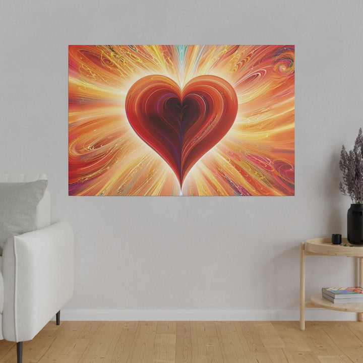 Vibrant Heart Nebula - Matte Canvas - Canvas - g(0D·IO) - 32" x 32" (Square) - 0.75'' -