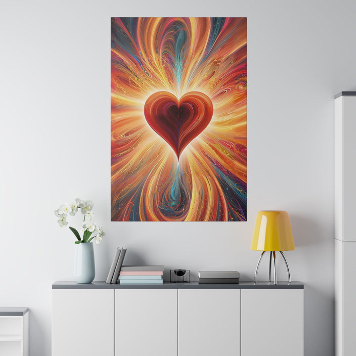 Vibrant Heart Nebula - Matte Canvas - Canvas - g(0D·IO) - 32" x 32" (Square) - 0.75'' -