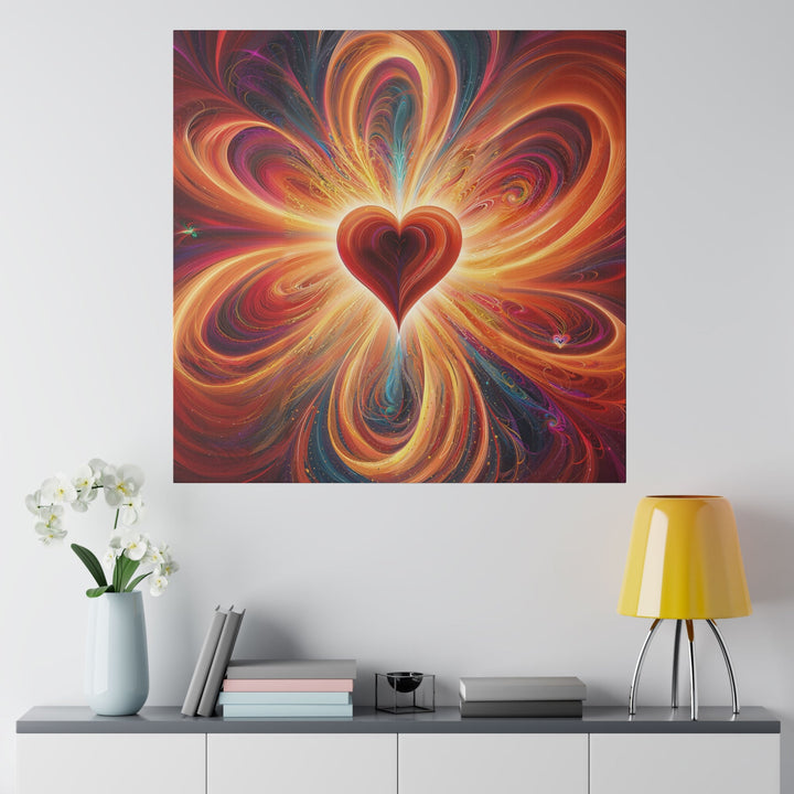 Vibrant Heart Nebula - Matte Canvas - Canvas - g(0D·IO) - 32" x 32" (Square) - 0.75'' -